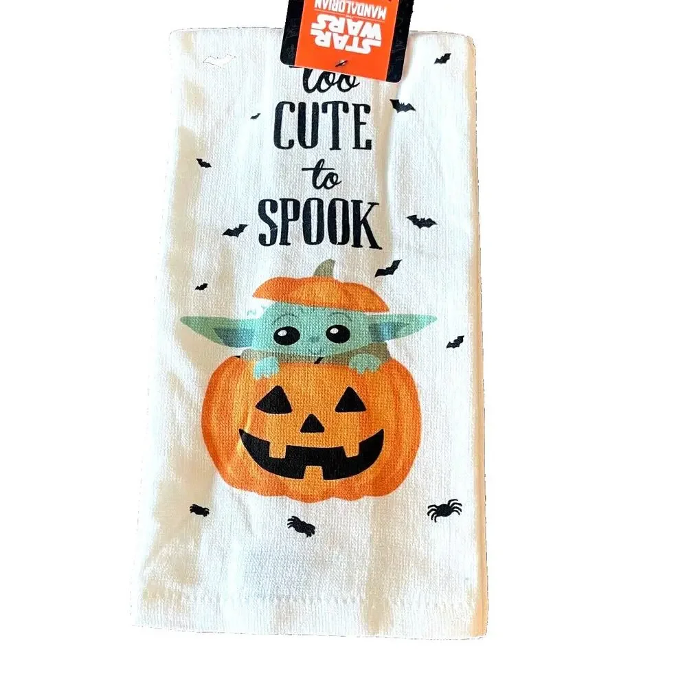 Disney Star Wars grogu halloween kitchen towel 
